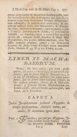 Liber II. Machabaeorum. Caput I - [XV.]