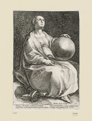 Urania, Blatt 9 der Folge "Neun Musen"