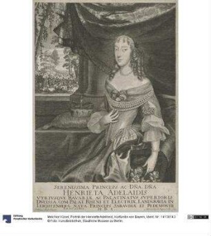 Porträt der Henriette Adelheid, Kurfürstin von Bayern