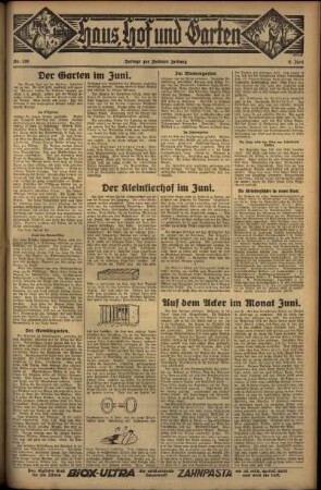 Zweite Ausgabe vom Freitag, den 08. Juni 1934.