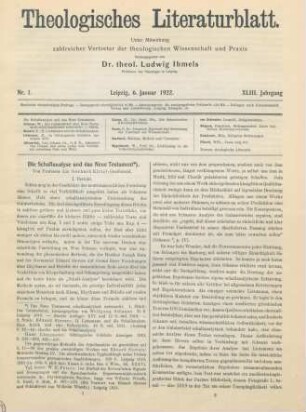 1-8 Die Schallanalyse und das Neue Testament
