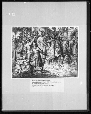 Luthers Empfang in Worms 1521
