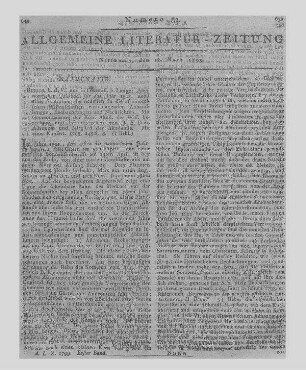 Astronomisches Jahrbuch nebst einer Sammlung der neuesten in die astronomischen Wissenschaften einschlagenden Abhandlungen, Beobachtungen und Nachrichten. Für das Jahr 1801. Hrsg. von J. E. Bode. Berlin: Verf.; Lange 1798