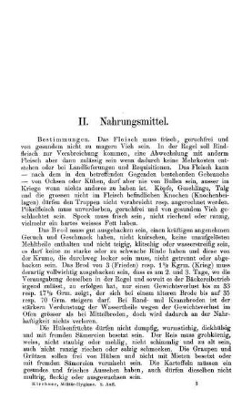 II. Nahrungsmittel.