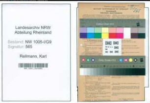 Entnazifizierung Karl Rellmann , geb. 25.11.1896 (Sekretaer)