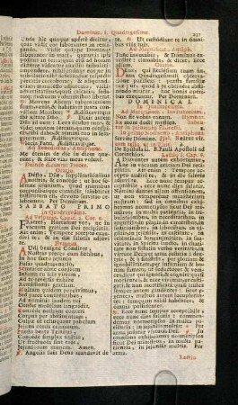 237-247, Dominica I. In Quadragesima...
