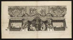 Deckengemälde Ausschnitt (Le Grand Escalier de Versailles, Taf. 2)