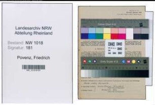 Entnazifizierung Friedrich Povenz , geb. 26.01.1909 (Chemiker)