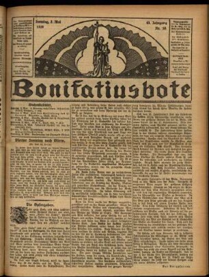 Erste Ausgabe vom Sonntag, den 02. Mai 1926.