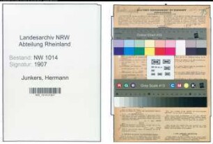 Entnazifizierung Hermann Junkers , geb. 08.03.1922 (Kaufmaennischer Angestellter)