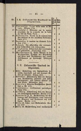 15-31, I. E. Oekonomische Baukunst im Allgemeinen - I.J. Brückenbau