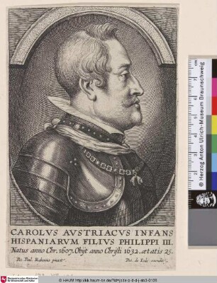 Carolus Austriacvs Infans Hispaniarum Filius Philippi III.