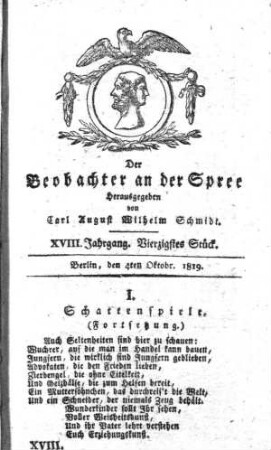 40. Stueck, 4. Oktober 1819