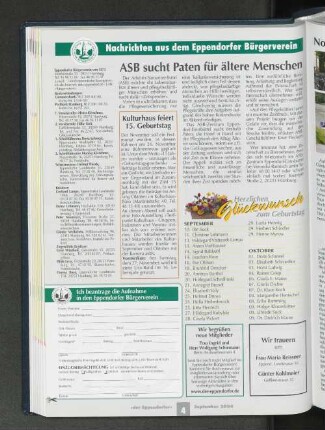 Nachrichten aus dem Eppendorfer Bürgerverein