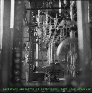 Versuchsaufbau zur Urananreicherung durch Gasdiffusion im Institut für Radiochemie (IRCh)