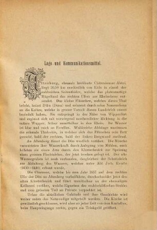 Die ehemalige Cisterzienser-Abtei Altenberg im Dünthale von L. Schwörbel
