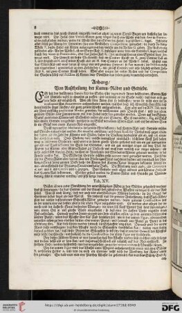 Anhang: Von Außtheilung der Kamm-Räder und Getriebe