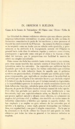 IX. Obreoros y sueldos