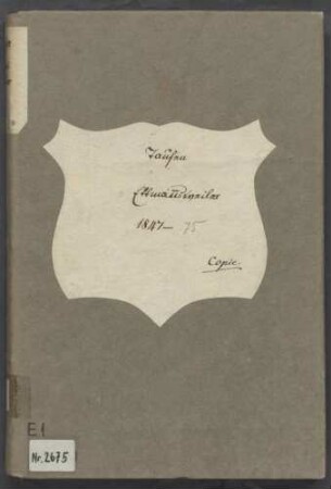 Taufregister III Ettmannsweiler