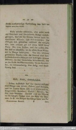 12. Holz, Rinde, Gewächsfasern