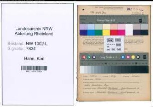 Entnazifizierung Karl Hahn , geb. 17.03.1915 (Rechtspfleger)
