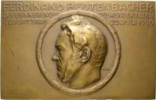 Plakette auf Ferdinand Redtenbacher