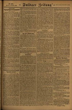 Zweite Ausgabe vom Freitag, den 10. Dezember 1920.