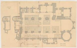 Schloss- und Pfarrkirche Oels Umbau: Grundriss 1:50