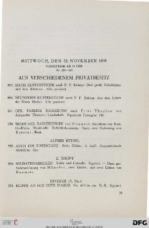 Aus verschiedenem Privatbesitz (Nr. 225-406)