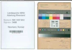 Entnazifizierung Konrad Neumann , geb. 02.03.1911 (Kaufm.Angestellter)