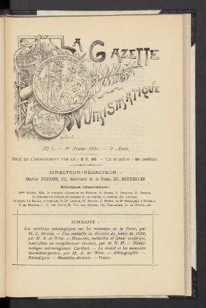 N° 5. — 1er Février 1901. — 5e Année