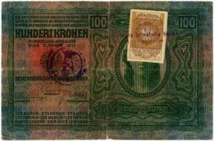 Geldschein, 100 Kronen, 1919?