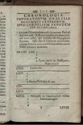 Chronologia Imperatorum Graeciae ...