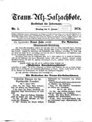 Traun-Alz-Salzachbote : Volksblatt für jedermann ; Amtsblatt der Marktgemeinde-Verwaltung Trostberg. [7.] 1874