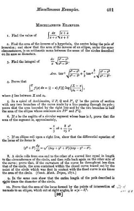 Miscellaneous Examples.