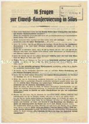 16 Fragen zur Eiweiß-Konservierung in Silos