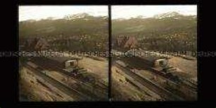Blick über Bahnhof auf Ober-Schreiberhau