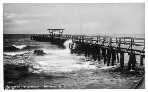 Bad Doberan-Heiligendamm, Seebrücke im Sturm