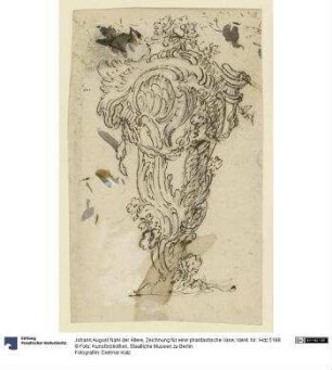 Zeichnung für eine phantastische Vase