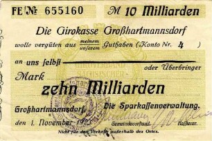 Zehn Milliarden Mark