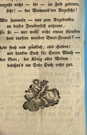 Gesegnete Mahlzeit, edle Herren! wir treffen euch in Freuden hier ...
