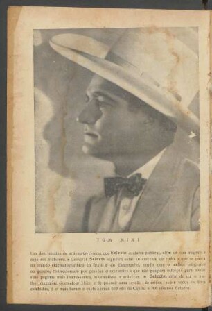 [Ilustração de] Tom Mix!