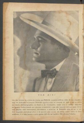 [Ilustração de] Tom Mix!