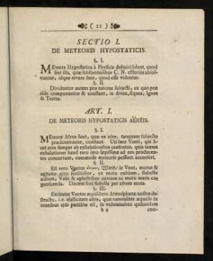 11-36, Sectio I.