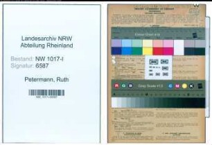 Entnazifizierung Ruth Petermann , geb. 31.03.1920 (Lehrerin)