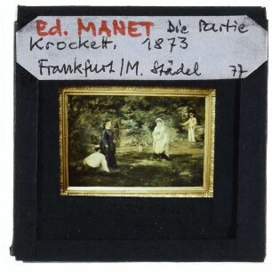 Manet, Die Krocketpartie