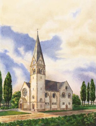 Evangelische Garnisonskirche, Celle: Perspektivische Ansicht