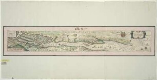 Karte der Unterelbe, 1:160 000, Kupferstich, 1628