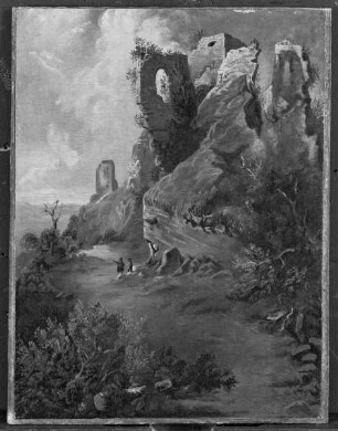 Landschaft mit Ruine