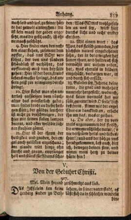 V. Von der Gebuhrt Christi